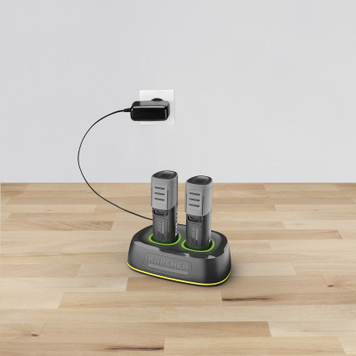 Быстрозарядное устройство Karcher Battery Power Duo 4 В (2.443-060.0) Быстрозарядное устройство Karcher Battery Power Duo 4 В (2.443-060.0)
