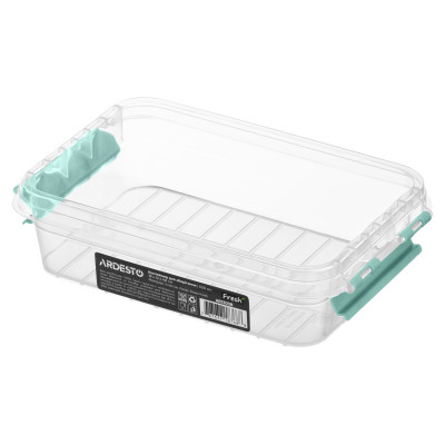 Контейнер для хранения пищевых продуктов ARDESTO Fresh 0.52л, пластик, прямоугольная, голубой Контейнер для хранения пищевых продуктов ARDESTO Fresh 0.52л, пластик, прямоугольная, голубой