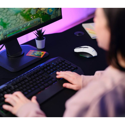 Беспроводная мышь Trust GXT 110 Felox, WL, белый Беспроводная мышь Trust GXT 110 Felox, WL, белый