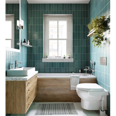 Унітаз підвісний Deante Avis безобідковий, сидіння в комплекті, білий Унітаз підвісний Deante Avis безобідковий, сидіння в комплекті, білий