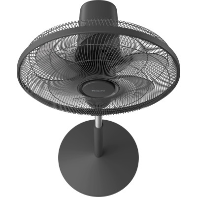 Вентилятор Philips підлоговий Series 1001, 45см, 47Вт, пульт ДК, опора кругла, ароматерапія, чорний