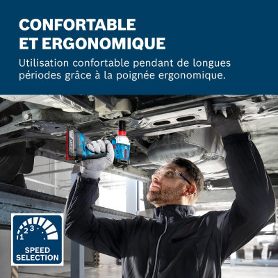 Гайковерт ударний акумуляторний Bosch Professional GDX 18V-285 18В 285Нм до 3600об/хв квадрат 1/2