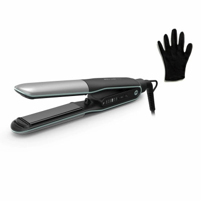 Випрямляч Rowenta Thermostyle, темп.режимів-5, 150-230С, дисплей, іонізація, кераміка, титан, чорно-сірий Випрямляч Rowenta Thermostyle, темп.режимів-5, 150-230С, дисплей, іонізація, кераміка, титан, чорно-сірий