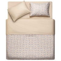 КПБ 2,0сп ARDESTO Gloria, підковдра 200х220см, простирадло 230х240см, наволочки (2) 50х70см, 100% бавовна, сатин, польові квіти, бежевий КПБ 2,0сп ARDESTO Gloria, підковдра 200х220см, простирадло 230х240см, наволочки (2) 50х70см, 100% бавовна, сатин, польові квіти, бежевий