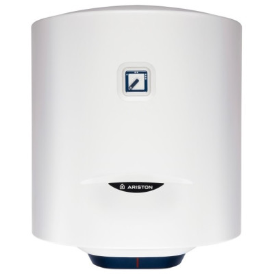 Водонагрівач електр. Ariston круглий BLU1 R PL DRY, 50л, 1,5кВт, сухий тен, мех. кер-ння, C, Італія, білий