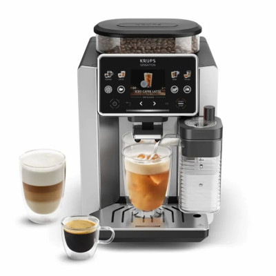 Кавомашина Krups Sensation Elite Hot & Cold 1.7л, зерно, автомат.капучинатор, авторецептів - 30, сірий Кавомашина Krups Sensation Elite Hot & Cold 1.7л, зерно, автомат.капучинатор, авторецептів - 30, сірий