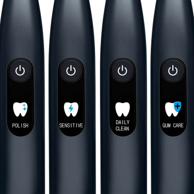 Щітка зубна електр. Beurer, Midnight Ink GP, 80т. колив/хв, насадок-2, 5 режимів , чорний