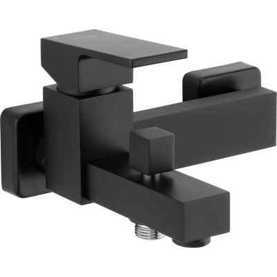 Змішувач для ванни Deante Anemon Bis, довж. виливу - 183мм, неповоротний, 1важіль, чорний Змішувач для ванни Deante Anemon Bis, довж. виливу - 183мм, неповоротний, 1важіль, чорний