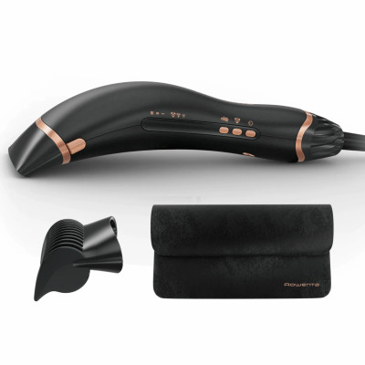 Фен Rowenta Ultimate Experience Air Motion, 1300Вт, 3 режими, насадка-гребінець, кейс для зберігання, іоніз-я, хол. обдув, чорний Фен Rowenta Ultimate Experience Air Motion, 1300Вт, 3 режими, насадка-гребінець, кейс для зберігання, іоніз-я, хол. обдув, чорний