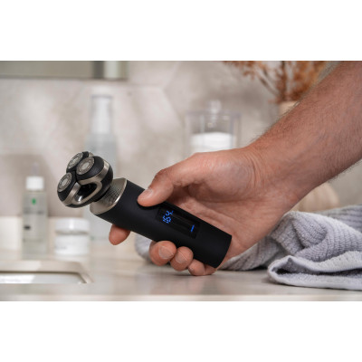 Бритва електр. ARDESTO роторна SHRR-B8WDR, 8Вт,  бритв.головок-3, Li-Ion, сух.+волог., чорний