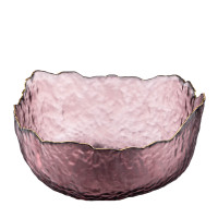 ARDESTO Салатник Bell, 16.5см, скло, рожевий ARDESTO Салатник Bell, 16.5см, скло, рожевий