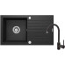 Набір для кухні Deante Zorba, гранітна мийка ZQZ_2113 + зміш. BEN_262M, графіт-хром Набір для кухні Deante Zorba, гранітна мийка ZQZ_2113 + зміш. BEN_262M, графіт-хром