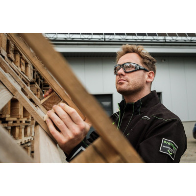 Окуляри захисні Neo Tools протиосколкові, клас захисту FT, резинові дужки, полікарбонат, прозорі