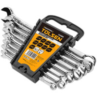 Ключі гайкові Tolsen Профі, двосторонні, 5/16,3/8,7/16,1/2,9/16,5/8,11/16,3/4, CrV, набір 8шт