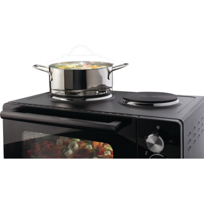 Міні піч Gorenje, 30л, 52x32х40.5см, 2 електричні конф., чорний