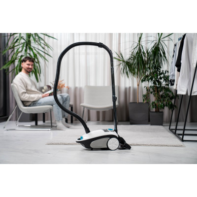 Пилосос Ardesto мішковий, 800Вт, мішок- 3.5л, HEPA, білий