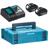 Набір акумулятора та зарядного пристрою Makita 197952-5 LX BL1830 2х18В 3А·год ЗП DC18RC кейс Makpac1