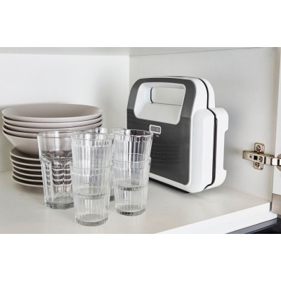 Мультимейкер Tefal Snack XL 850Вт, тефлон, 3 пластини, корпус-пластик, біло-чорний Мультимейкер Tefal Snack XL 850Вт, тефлон, 3 пластини, корпус-пластик, біло-чорний