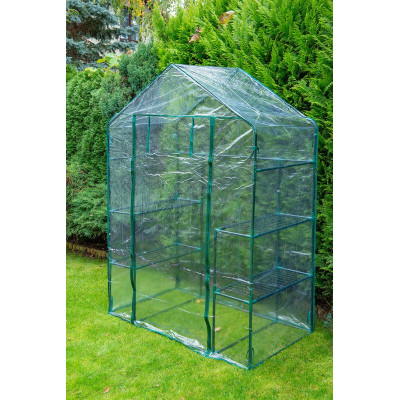 Neo Tools Парник складаний 195х143х73, 4 полиці, ПВХ плівка, зелений Neo Tools Парник складаний 195х143х73, 4 полиці, ПВХ плівка, зелений