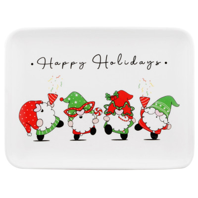 ARDESTO Блюдо Gnomes, 20х15см, порцеляна, прямокутна ARDESTO Блюдо Gnomes, 20х15см, порцеляна, прямокутна