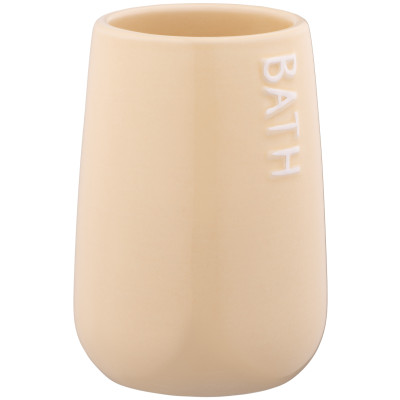 Склянка для зубних щіток ARDESTO Prestigio 8.5x12см, доломіт, бежевий