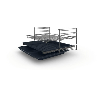 Духова шафа Siemens електрична, 66л, A, дисплей, конвекція, телескопічні направляючі, чорний