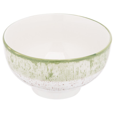 ARDESTO Салатник Siena, 11.5см, порцеляна, біло-зелений ARDESTO Салатник Siena, 11.5см, порцеляна, біло-зелений