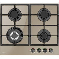 Варильна поверхня Hansa  газова на склі, 59см, чавун, бежевий