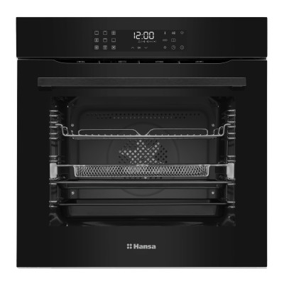 Духова шафа Hansa електрична, 77л, A+, дисплей, конвекція, чорний Духова шафа Hansa електрична, 77л, A+, дисплей, конвекція, чорний