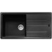 Мийка кухонна Franke Basis, фраграніт, прямокутник, з крилом, 970х500х200мм, чаша - 1, накладна, BFG 611-97, онікс