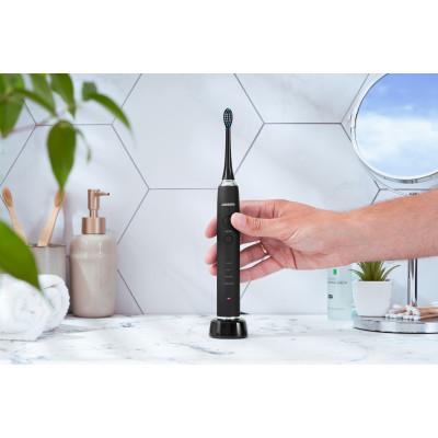 Щітка зубна електр. ARDESTO, ETB-211B, 40т. колив/хв, насадок-5, футляр, IPX7, чорний Щітка зубна електр. ARDESTO, ETB-211B, 40т. колив/хв, насадок-5, футляр, IPX7, чорний