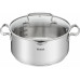 Каструля Tefal DUETTO+, 5л, з кришкою, нержавіюча сталь, скло