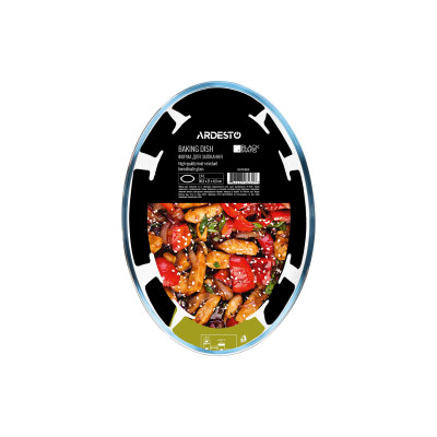 Форма для запікання ARDESTO Black Mars 30х21х6.5см, боросилікатне скло, овальна, прозорий