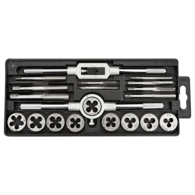 Topex 14A425 Плашки та мiтчики, M3 - M12, набiр 20 шт.*1 уп. Topex 14A425 Плашки та мiтчики, M3 - M12, набiр 20 шт.*1 уп.