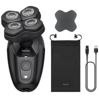 Бритва електр. для голови  Philips роторна Pro Series 5000, бритв.головок-4, Li-Ion, сух.+волог., чорний