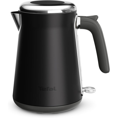 Електрочайник Tefal Collection 1.68л, Strix, нерж. сталь, чорний