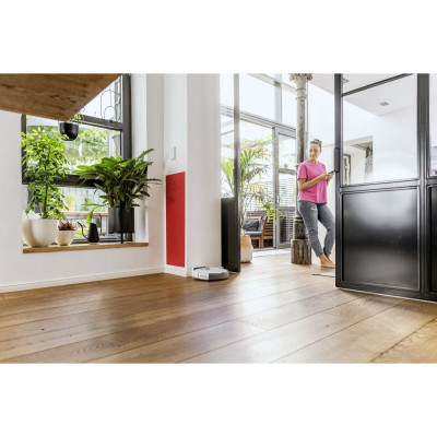 Karcher Робот-пилосос RCV 5, h=9.7см, вологе прибирання, конт пил -0.330л, вода -0.240л, автон. робота до 120хв, білий Karcher Робот-пилосос RCV 5, h=9.7см, вологе прибирання, конт пил -0.330л, вода -0.240л, автон. робота до 120хв, білий