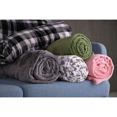 Плед ARDESTO Flannel, 160х200см, 100% поліестер, зелений