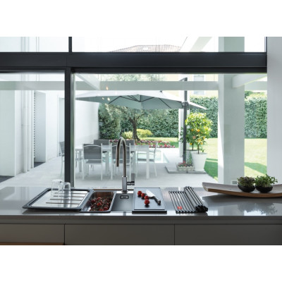 Кухонна мийка Franke Maris MRX 210-40 TL/127.0598.748/нержав.сталь полірована/510х430х180/врівень зі стільницею SlimTop