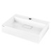 Раковина, умивальник ARDESTO Anna, штучний камінь, прямокут., з отвором для змішувача, без переливу, 500х380х110мм, накладний, білий