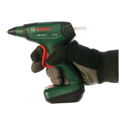 Пістолет клейовий акумуляторний Bosch Bosch PKP 3.6LI 3.6В 1.5А·год стрижні 7мм 170° 0.3кг подача 20г/хв Пістолет клейовий акумуляторний Bosch Bosch PKP 3.6LI 3.6В 1.5А·год стрижні 7мм 170° 0.3кг подача 20г/хв