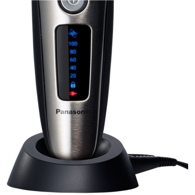 Бритва електр. Panasonic сіткова, 13000 об/хв,  бритв.головок-3, Li-Ion, сух.+волог., тример, сірий