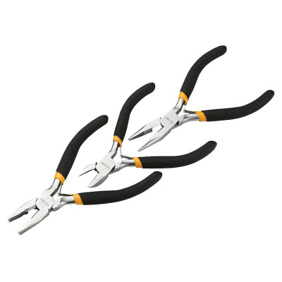 Плоскогубці Tolsen комбіновані, подовжені, бокорізи, набір 3шт