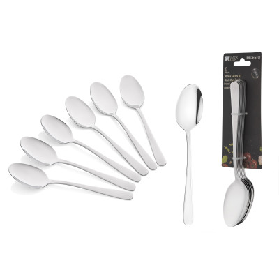 Набір столових ложок ARDESTO Black Mars Zenith, 6 приборів, нержавіюча сталь