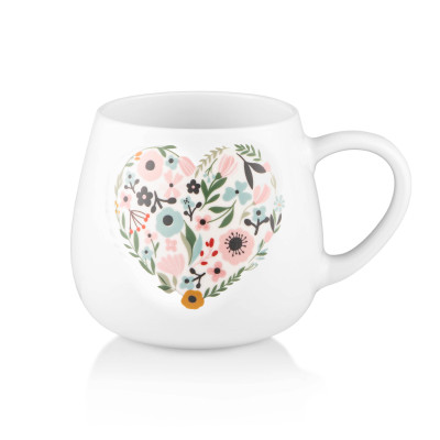 Чашка ARDESTO Love, 390мл, порцеляна, багатокольоровий