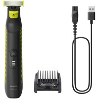 Бритва електр. Philips OneBlade Pro, Li-Ion, сух.+волог., індикатор заряду, чорний Бритва електр. Philips OneBlade Pro, Li-Ion, сух.+волог., індикатор заряду, чорний