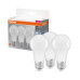Osram Набір ламп 3шт LED E27 8.5Вт 4000К 806Лм A60