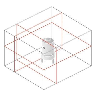 Нівелір лазерний акумуляторний Bosch Professional GLL 3-80 C, 12В, акб 2А·год, до 24м/120м, ±0,2мм/м, +LR7 +BM1, L-Boxx, IP 54