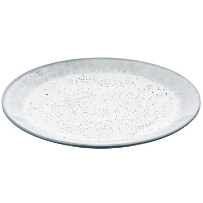 ARDESTO Тарілка обідня Siena, 27см, порцеляна, біло-сірий