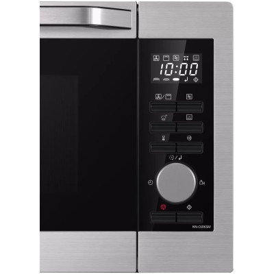 Мікрохвильова піч Panasonic, 30л, 1000Вт, гриль, конвекція, дисплей, нерж
